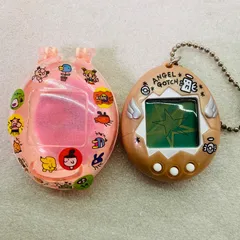 【ケース付き】【動作確認済み】たまごっち てんしっちのたまごっち パールピンク ハイパーインタラクティブデジタルケース 透明 ケース 持ち運び用 収納 TAMAGOTCH バンダイ スケルトン