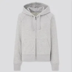 UNIQLO スウェットフルジップパーカ（長袖） グレー M