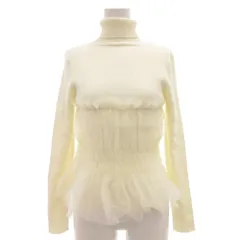 アプワイザーリッシェ Apuweiser-riche 23AW ニット セーター 長袖 チュール 2 アイボリー /JS ■TC