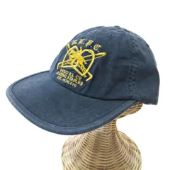 ポロ バイ ラルフローレン Polo by Ralph Lauren 00s コットン 6パネル キャップ 刺繍 帽子 コットン ネイビー 紺 1224