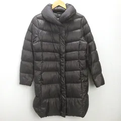 t■ユニクロ/UNIQLOウルトラライトULTRA LIGHT DOWN/ダウンジャケット/コート■茶【 レディースXL 】LADIES/29【中古】