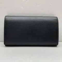 01w-5026 サンローランパリ SAINT LAURENT PARIS  二つ折り長財布 箱・保存袋あり  ブラック  イタリア製 メンズ   長財布  556437  【中古品】