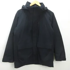 t■ユニクロ/UNIQLOハイブリッドダウンパーカジャケット■紺【メンズM 】メンズ/28【中古】