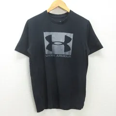 g■アンダーアーマー/UNDER ARMOUR ビッグロゴTシャツ/1305660【M】黒/men's/58【中古】■