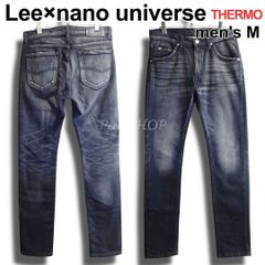 Lee × nano universe　（ リー × ナノユニバース ）　防寒 サーモライト スキニーデニム　W82cm / M　ストレッチ　良品　ブラック / 黒　暖パン　LB0061　日本製　メンズ