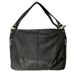 ミッシェルクラン MICHEL KLEIN レザー 2WAY ハンドバッグ ショルダーバッグ 黒 ブラック ■GY14 レディース