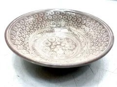 貴重　茶碗　茶道　銘あり　刷毛目茶碗　レトロ　ヴィンテージ　アンティーク A9613A06