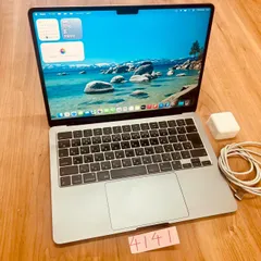 【動作確認済み】 MacBook air 13インチ 2022 アップル Apple M2 16GB 512GB 動画編集可能 カメラ内蔵 ノートPC ノートパソコン SSD搭載 macOSインストール済み 【4141】