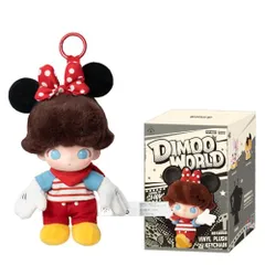 新品 POP MART DIMOO WORLD × DISNEY シリーズ ぬいぐるみキーチェーン 【3ピース】 ポップマート ガチャガチャ ブラインド ボックス フィギュア プラモデル プレミアム おもちゃ PVC ソフビ オリジナル キャラクター 誕生日