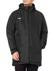 新品 [MIZUNO(ミズノ)]トレーニングウエア TL 中綿ブレスサーモ ミドル丈コート 32ME9650 ブラック 日本 XS (日本サイズXS相当)