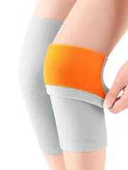 裏起毛 秋冬用 膝温めグッズ 2枚セット 通気性 暖かい 膝冷え性対策【改良モデル】 膝冷え防止 柔らかい 膝サポーター 快適な履き心地 締め付けない ひざ暖め 膝関節 グッズ 膝 就寝用 日常生活 保温 男女兼用 (グレー ひざウォーマー S (体重35-4