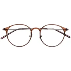 伊達 PC 透明レンズ 紫外線 ラウンド UVカット TR90 小顔効果 8ｇ超軽量 おしゃれ 度なし ファッション 丸い メガネ レディース ブルーライトカット メンズ [Dollger]