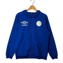 UMBRO アンブロ ナイロンジャケット ブルゾン バックプリント 腕ロゴ刺繍 CHINA製 Lサイズ ブルー