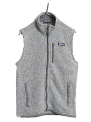 【お得なクーポン配布中!】 パタゴニア ベターセーター ベスト メンズ S 19年製 フリース セーター 前開き フルジップ アウトドア ハイネック 重ね着 シンプル グレー