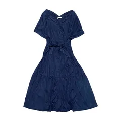 【未使用】 SIMPLE LIFE シンプルライフ ワンピース テンセル100% L 濃紺 レナウン デッドストックのサムネイル