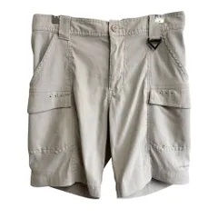 Columbia コロンビア PFG OMNI SHIELD フィッシングショートパンツ ライトグレー Sサイズ No.M692