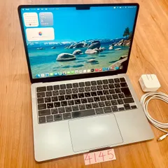 【動作確認済み】 MacBook air 13インチ 2022 アップル Apple M2 24GB 512GB 動画編集可能 カメラ内蔵 ノートPC ノートパソコン SSD搭載 macOSインストール済み 【4145】