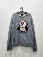 100 MLB LAドジャーズ キャラクター スウェット メンズ L サイズ