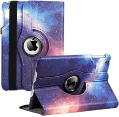 iPad mini 1ケース、iPad mini 2 ケース、iPad mini 3 ケース、 PUレザー、360度回転スタンド スマートカバーケース 自動スリープ/ウェイク機能付き Apple iPad Mini 1 / iPad Mini 2 / ...