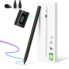 iPad ペンシル【LED電量表示・15分急速充電】MEKO iPadペン アップルペンシル Apple Pencil代替 アイパッド専用 超高感度 スタイラスペン タッチペン 2018年以降i Padに対応/傾き感知/磁気吸着/パームリジェクション ...