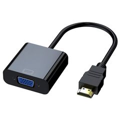 RuiMi HDMI to VGA 변환 어댑터 HDMI 남성 to VGA 여성 1080p (D-SUB15 핀) 데스크탑, 노트북, PC, 모니터, 프로젝터, HDTV, Chromebook, Raspberry Pi, Roku, X ...