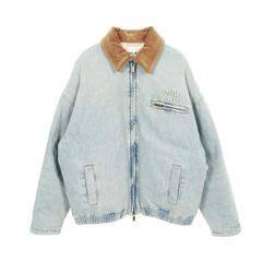 24AW Miu Miu ベルベットデニムジャケット miu miu フロック加工×ベルベット ブルゾンジャケット - メルカリ