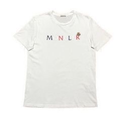 美品☆ モンクレール トリコ ロゴ Tシャツ L ホワイト 4S313 - メルカリ
