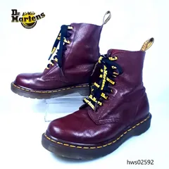 希少カラー ドクターマーチン 1460 PASCAL パスカル 8ホールブーツ UK4 23cm チェリーレッド ボルドー 本革 シボ革 ロゴ入りシューレース 完売品 人気モデル 定番 メンテナンス済み 柔らかいレザー レディース カジュアル hws02592