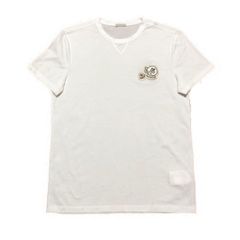 極美品］モンクレール ダブルワッペン Tシャツ ホワイト サイズS