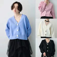 スポンディッシュBIGボタンクロップドカーデ Frene フラーネ同型