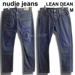 ヌーディージーンズ　LEAN DEAN　W85cm　スリムテーパードデニム　ストレッチ　ブラック　メンズ　Sz.31　Nudie Jeans　J664