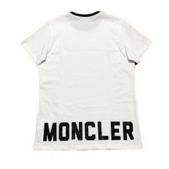 極美品〕モンクレール プリントロゴ M ホワイト Tシャツ 5S140 - メルカリ
