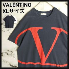 5610【美品・希少XLサイズ】ヴァレンティノ☆ブランドロゴ入り 
