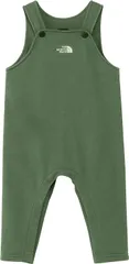 ザ・ノース・フェイス THE NORTH FACE アウトドア スウェットロゴオーバーオール ベビー ボトムス ロングパンツ つなぎ サロペット オーガニックコットン 綿100 赤ちゃん 子ども服 スナップボタン  NBB32560 DG ダックグリーン