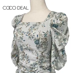 COCODEAL 花柄ロングワンピース サイズ1 パフ袖 マーメイド シフォン 春夏 上品 フェミニン 美シルエット