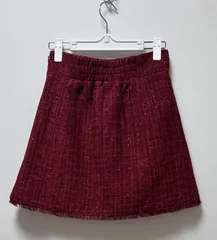 RESEXXY フリンジツイードミニスカート