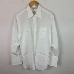 Christian Dior クリスチャンディオール 長袖シャツ 無地 ホワイト メンズ 古着 クラシック モード