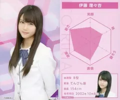 【中古】コレクションカード(坂道シリーズ) 伊藤理々杏/上半身/3期生単独ライブ開催記念ガチャ特典プロフィールカード