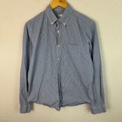 GAP ギャップ 長袖シャツ ストライプ ブルー Mサイズ メンズ 古着 シティーボーイ アメカジ ストリート