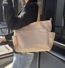 キャンバス 軽量 トートバッグ 黒 2WAY ショルダー 通勤 通学 マザーズ