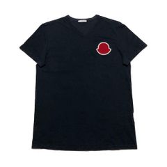 MONCLER デカワッペン ネイビー M Tシャツ 国内正規品 4S356 - メルカリ