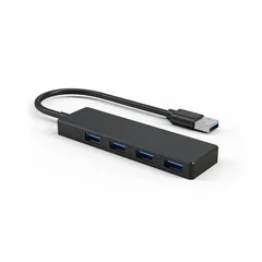 USBハブUSB 3.0、4ポートUSB Hub、5Gbps高速伝送 スリム軽量ハブ 4in1 USB ハブ MacBook/iMac/Surface Proに対応 ノートPC適用 Mac OS/Windows/Linux/PS4/PS5対応