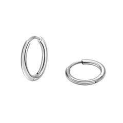 【新着商品】医療用 純チタン フープピアス リング フープ つけっぱなし用 2.0mm 内径8mm メンズ レディース J.aey 中折れ ワンタッチ キャッチ 落ちない ポスト 太さ約1ｍｍ（18g) ヘリックス 人気 ブランド 金属アレルギー対応 ピアス 