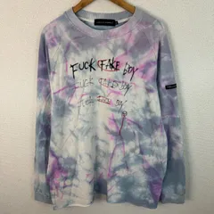 NAME FUNY GUERRILLA ネームファニーゲリラ スウェット トレーナー タイダイ 総柄 マルチカラー XLサイズ メンズ 古着 ストリート グランジ