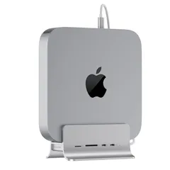 PULWTOP 5 in 1 USB C ハブ Mac Mini用 スタンド 縦置き ドッキングステーション アルミ合金 2×USBC 3.2 gen 2 10Gbps, 1×MicroSD/TF カードリーダー, Mac Mini 拡張 NVMe/ ...