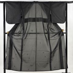 付下げ 身丈159cm 裄丈62cm S 袷 菅有鬼一 落款 花唐草 幾何学模様