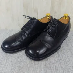 【美品】POLLINI ポリーニ ストレートチップシューズ 41 26cm 黒 ブラック イタリア製 レザー ビジネスのサムネイル