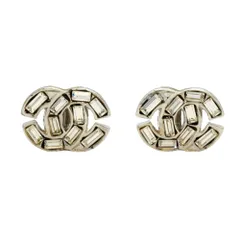 シャネル(Chanel) シャネル イヤリング ココマーク メタル ラインストーン シルバーレディース