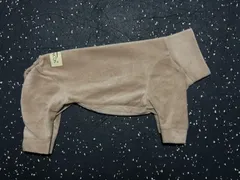 訳あり未使用品 ALPHAICON アルファイコン ホットドッグガード M ベージュ ドッグウェア 犬 冬服 フリース部屋着