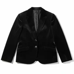 ニューヨーカー NEWYORKER ジャケット ボタン サイドポケット ステッチデザイン 日本製 ブラック 13ARサイズ 991746